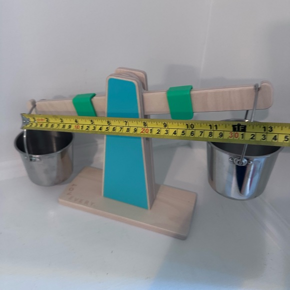 Lovevery Every Which Weigh Scale with Buckets Wooden Toy Enthusiast Play Kit - Picture 11 of 13